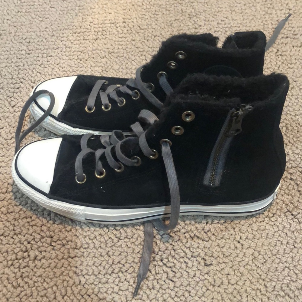 Fleece lined Converse